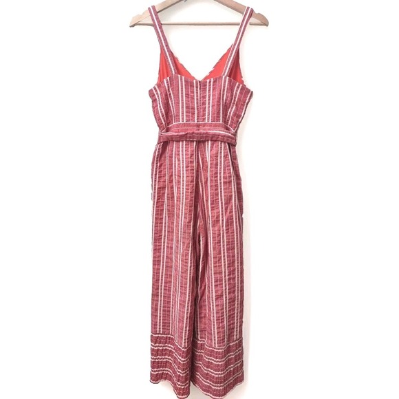 Ett:twa Anthropologie Womens Robin Cropped Jumpsuit Sz XS Wide Leg Coastal Boho - Picture 3 of 16